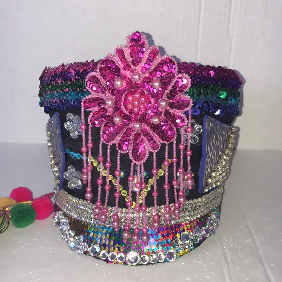 Handmade burning man festival hat- marching band main image 4